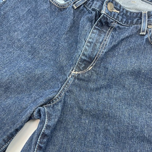 Eddie Bauer Jeans 14 Womens Straight Leg Natural Denim Blue Casual Plus Preppy - Picture 13 of 16